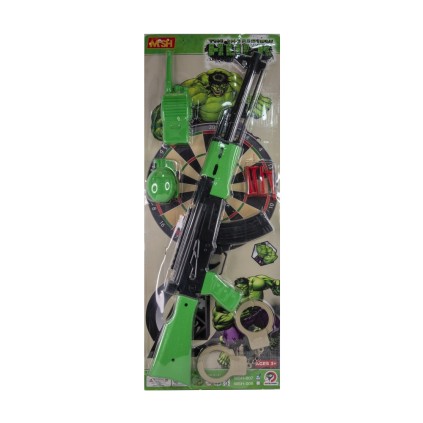 تفنگ کلاشینکف و دستبند و نارنجک hulk 007 | شهر اسباب بازی