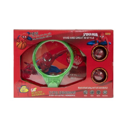 حلقه ، تور و توپ بسکتبال طرح اسپایدر من پایه دار | شهر اسباب بازی