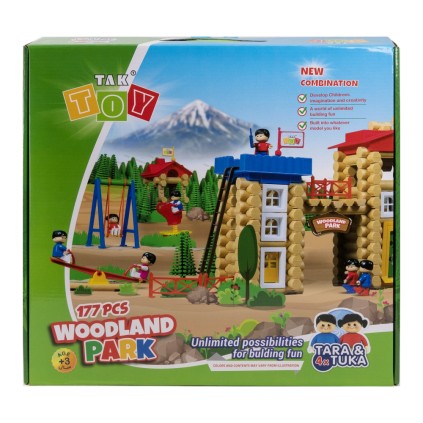 لگو پارک جنگلی ساختنی 177 تکه 9001 woodland park | شهر اسباب بازی