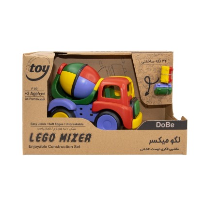 لگو ماشین میکسر 34 تکه lego mixer | شهر اسباب بازی