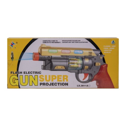 تفنگ کلت موزیکال و چراغدار 3811 | شهر اسباب بازی