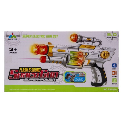 تفنگ کلت موزیکال و چراغدار فضایی 585 | شهر اسباب بازی