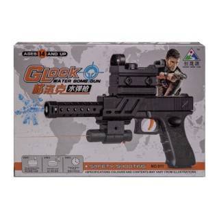 تفنگ کلت تیر ژله ای دوربین و لیزر دار 911 | شهر اسباب بازی