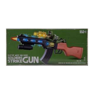 تفنگ موزیکال و چراغدار 950 soldiers strike gun | شهر اسباب بازی