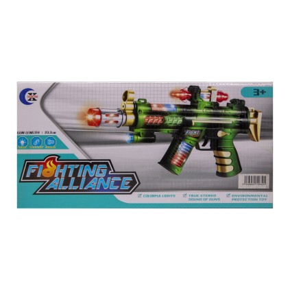 تفنگ موزیکال و چراغدار و لیزری 838 soldiers strike gun  | شهر اسباب بازی