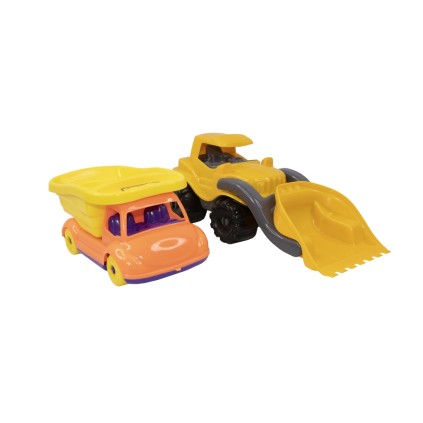 ماشین لودر و کامیون کمپرسی باری خنک | شهر اسباب بازی