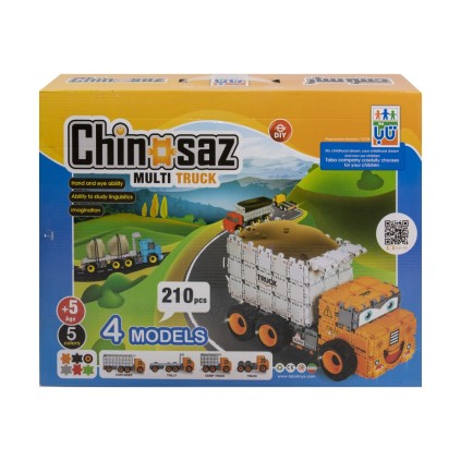 بسته لگو ساختنی 4 مدل کامیون 210 تکه چینوساز | شهر اسباب بازی