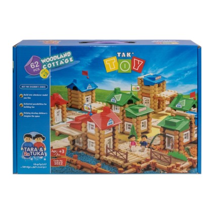 لگو کلبه جنگلی ساختنی 62 تکه tak toy | شهر اسباب بازی