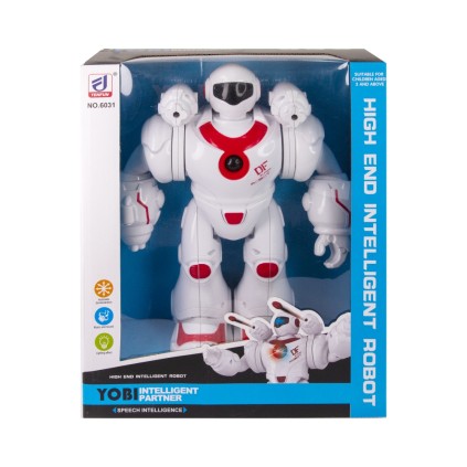 ربات جنگجو چراغدار و موزیکال 6031 intelligent robot  | شهر اسباب بازی