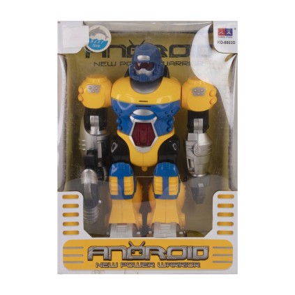 ربات آدم آهنی باطریخور راه رو صدا دار8803 KD | شهر اسباب بازی