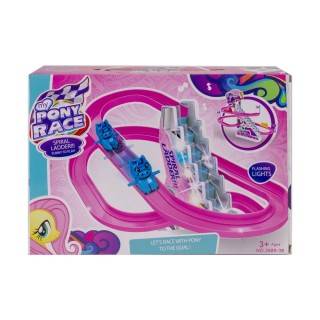 سرسره موزیکال و چراغدار پونی 2689 | شهر اسباب بازی