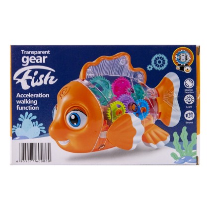 ماهی چرخ دنده ای موزیکال و چراغدار 3034 | شهر اسباب بازی