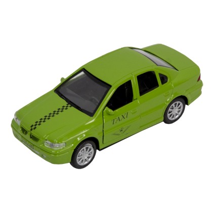 ماشین فلزی سمند تاکسی عقب کش دربازشو طاها1505 | شهر اسباب بازی