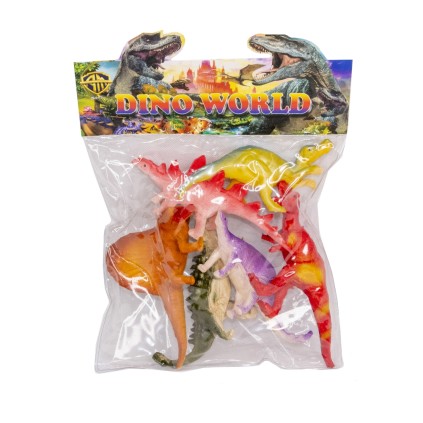 ست دایناسور نرم 6 عددی | شهر اسباب بازی