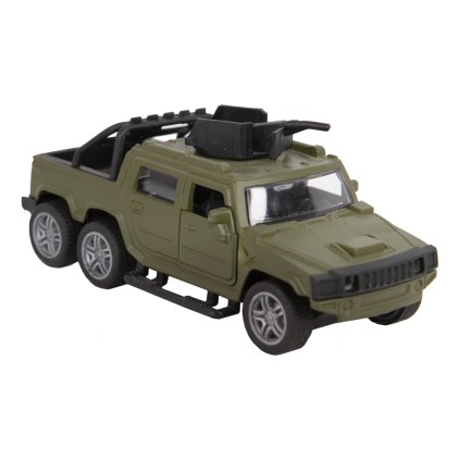 ماشین فلزی هامر وانت با مسلسل دربازشو موزیکال 1115 | شهر اسباب بازی