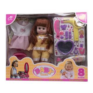 عروسک جیشی با لوازم آرایشی و لباس 688 | شهر اسباب بازی