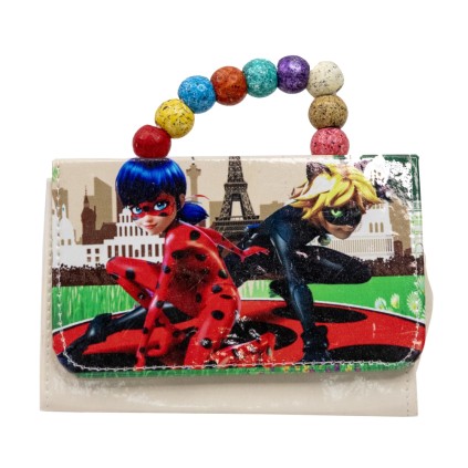 کیف دستی دخترانه طرح دار کفشدوزکی و گربه سیاه | شهر اسباب بازی