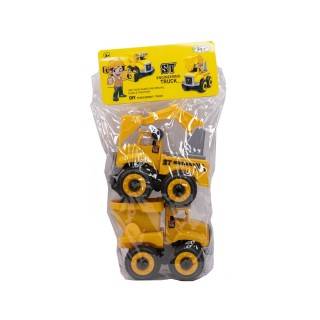 ست ماشین راهسازی 2مدل نشکن با آچار | شهر اسباب بازی