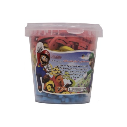 حروف فارسی الفبا آهنربایی 190تیکه سطلی | شهر اسباب بازی