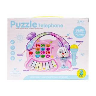 پیانو ارگ چراغدار میکروفن دار فانتزی 12031 | شهر اسباب بازی