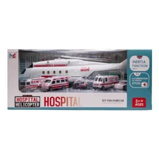 پک هلی کوپتر با ماشین امدادی 1619-3 | شهر اسباب بازی