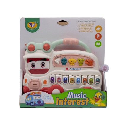 پیانو ارگ اتوبوسی باطری خور855/111 | شهر اسباب بازی