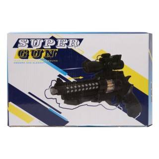 تفنگ کلت باطریخور چراغدار 3816 | شهر اسباب بازی