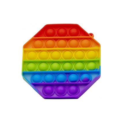 پاپ ایت رنگین کمانی 6ضلعی | شهر اسباب بازی