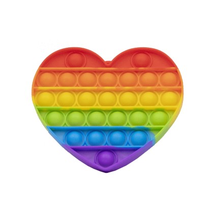 پاپ ایت قلبی رنگین کمانی  | شهر اسباب بازی