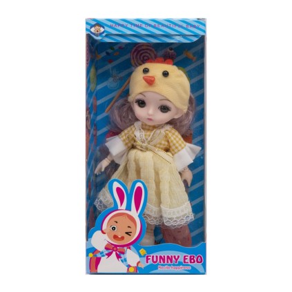 عروسک مفصلی لباس زمستانی 1049 | شهر اسباب بازی