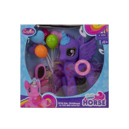 اسب پانی موزیکال با بادکنک BB93 | شهر اسباب بازی