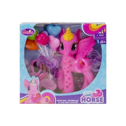 اسب پانی موزیکال با بادکنک BB93 | شهر اسباب بازی