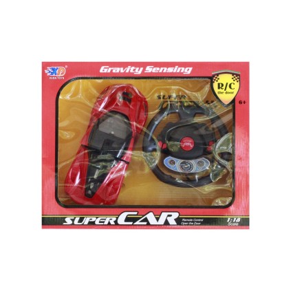 ماشین فراری کنترلی فرمانی سقف باز شو شارژی | شهر اسباب بازی