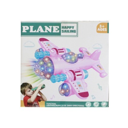هواپیما باطریخور موزیکال چراغدار 8085 | شهر اسباب بازی