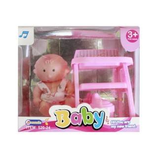 عروسک با صندلی 520-241 | شهر اسباب بازی