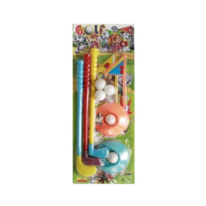 گلف 3چوپ رنگی روکارتی  | شهر اسباب بازی