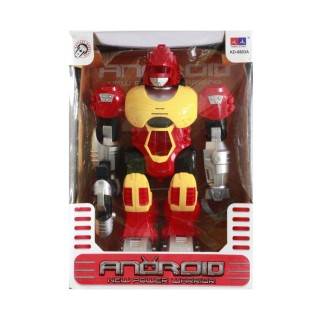 ربات آدم آهنی باطریخور صدادارراه رو KD8803 | شهر اسباب بازی