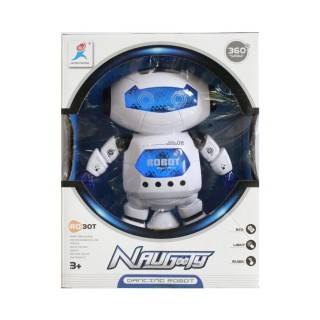 ربات آدم آهنی باطریخور چرخان 99444 | شهر اسباب بازی