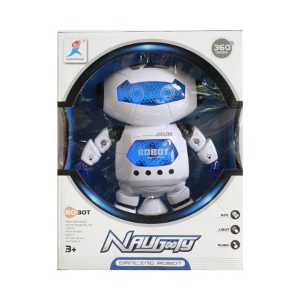 ربات آدم آهنی باطریخور چرخان 99444 | شهر اسباب بازی