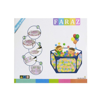 استخر توپ پارچه ای 90/90/55سانت 609 | شهر اسباب بازی