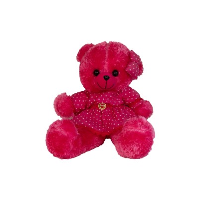 عروسک پولیشی خرس ایستاده لباس دامن داربزرگ70سانت | شهر اسباب بازی