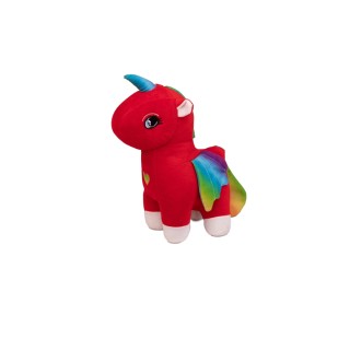 عروسک پولیشی اسب تک شاخ بال دار27 سانت | شهر اسباب بازی