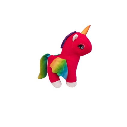 عروسک پولیشی اسب تک شاخ بال دار27 سانت | شهر اسباب بازی