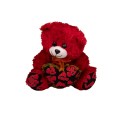 عروسک پولیشی خرس تپل نشسته لاو دار 32 سانت