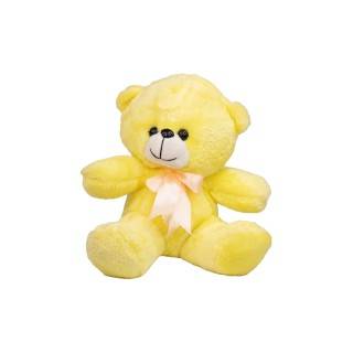 عروسک پولیشی خرس نشسته پاپیونی 25 سانت | شهر اسباب بازی