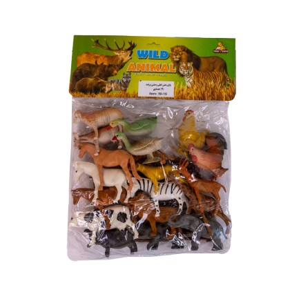 باغ وحش حیوانات و پرندگان 19 عددی | شهر اسباب بازی