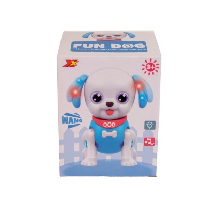 سگ باطریخور موزیکال گوش چراغدار 8119 | شهر اسباب بازی