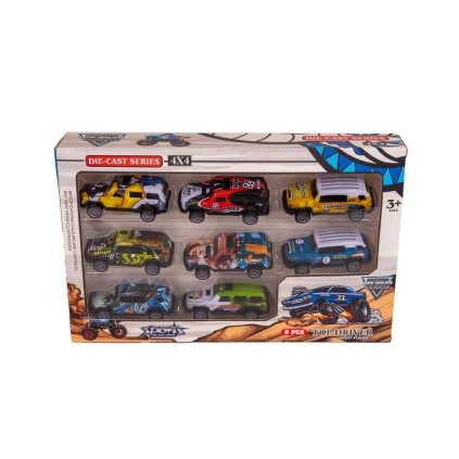 ست ماشین آفرود فلزی 8عددی L16 | شهر اسباب بازی