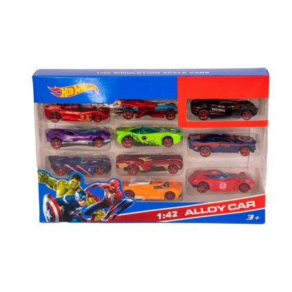 ست ماشین فلزی 10 عددی اونجرز 08255 | شهر اسباب بازی