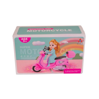 دختر موتور سوار وسپا موزیکال 808 /11 | شهر اسباب بازی